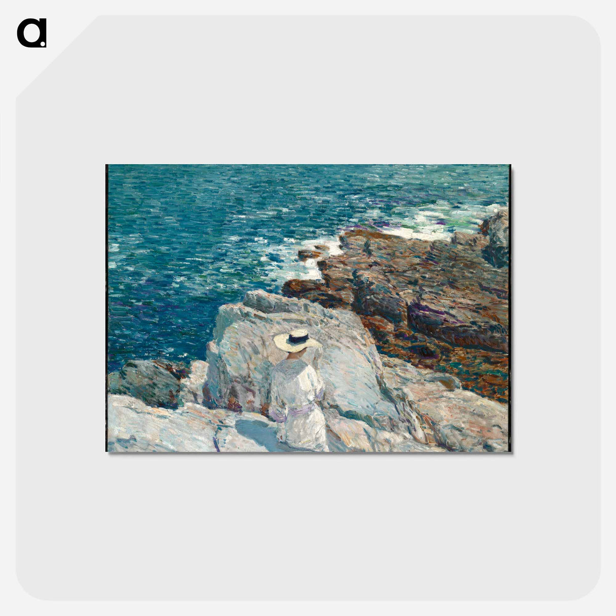 アートポストカード-The South Ledges, Appledore - フレデリック チャイルド ハッサム Postcard.
