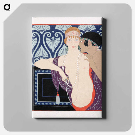 アートパネル-Les Trois Beautes de Mnasidika - ジョージ バービエ Canvas.