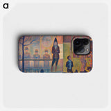 Circus Sideshow - Georges Seurat Phone Case.