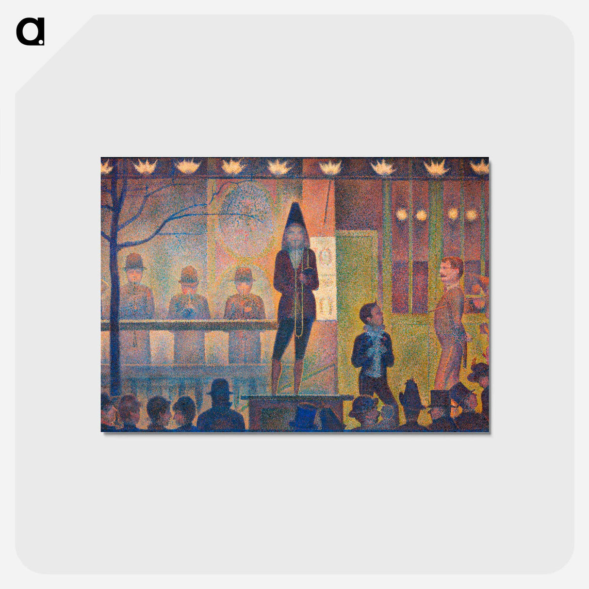 アートポストカード-Circus Sideshow - ジョルジュ スーラ Postcard.