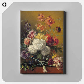 アートパネル-Still Life with Flowers
 - ジョージアス ヤコブス ヨハネス ファン オス Canvas.