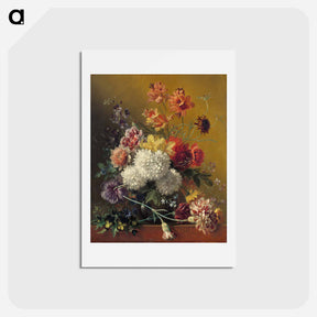 アートポストカード-Still Life with Flowers
 - ジョージアス ヤコブス ヨハネス ファン オス Postcard.
