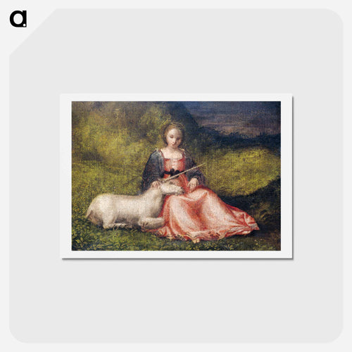 Woman with Unicorn
 - ジョルジョーネ Postcard.