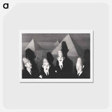 アートポストカード-Shriner’s Quartet - グラント ウッド Postcard.