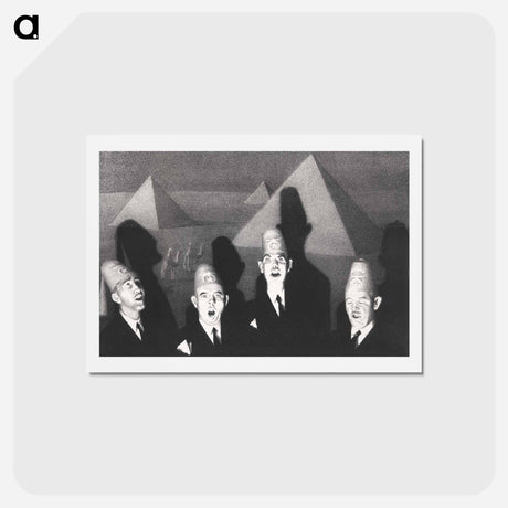 アートポストカード-Shriner’s Quartet - グラント ウッド Postcard.