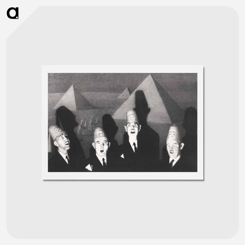 Shriner’s Quartet - グラント ウッド Postcard.