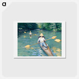 アートポストカード-Skiffs - ギュスターヴ カイユボット Postcard.