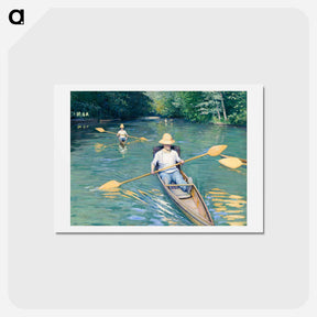 アートポストカード-Skiffs - ギュスターヴ カイユボット Postcard.