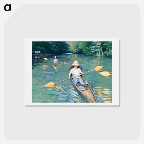 アートポストカード-Skiffs - ギュスターヴ カイユボット Postcard.