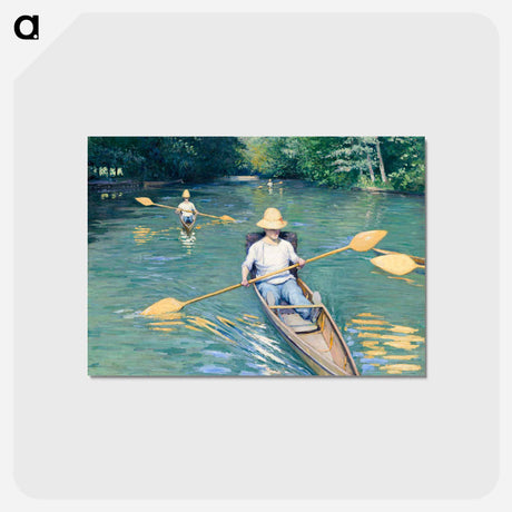 アートポストカード-Skiffs - ギュスターヴ カイユボット Postcard.