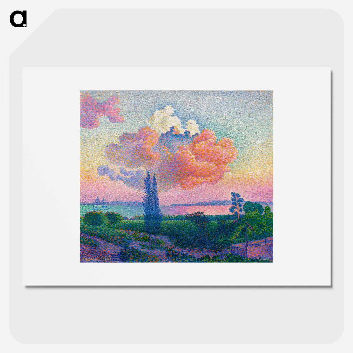 The Pink Cloud - Henry Edmund Cross Poster.