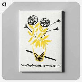 アートパネル-With the Compliments of the Season (Design no. 3) - ヘンリー ライマン サイエン Canvas.