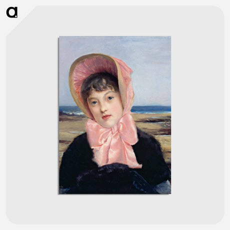 アートポストカード-The Pink Capeline
 - ジャック エミール ブランシュ Postcard.