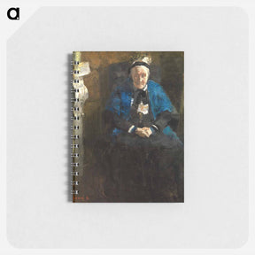 アートメモ帳-Old Lady with Blue Shawl (The Artist's Grandmother) - ジェームズ アンソール Memo.