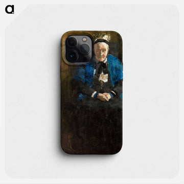 Old Lady with Blue Shawl (The Artist's Grandmother) - ジェームズ アンソール Phone Case.
