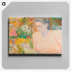 アートパネル-Portrait of Mrs Marie Jeannette de Lange - ヤン・トゥーロップ Canvas.