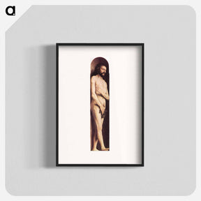アートポスター-Adam, from the left wing of the Ghent Altarpiece - ヤン ファン エイク Poster.