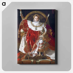 アートパネル-Napoleon I on His Imperial Throne
 - ジャン オーギュスト ドミニク アングル Canvas.