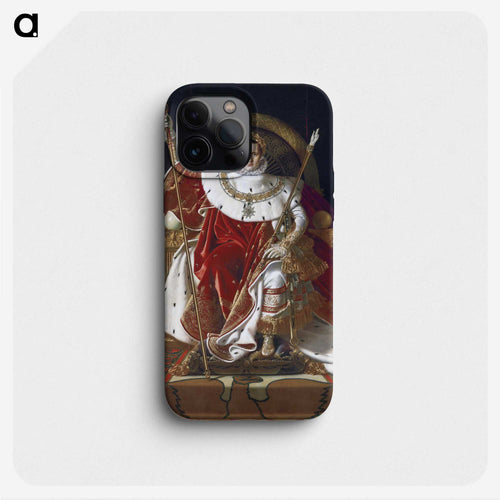 Napoleon I on His Imperial Throne
 - ジャン オーギュスト ドミニク アングル Phone Case.