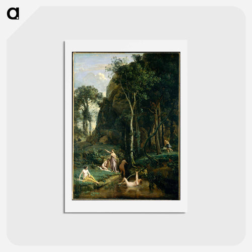 Diana and Actaeon (Diana Surprised in Her Bath)
 - ジャン バティスト カミーユ コロー Postcard.