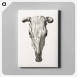 アートパネル-Skull of a cow - ジャン ベルナール Canvas.