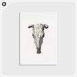 アートポストカード-Skull of a cow - ジャン ベルナール Postcard.