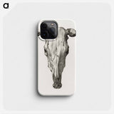 Skull of a cow - ジャン ベルナール Phone Case.