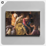 Diana and her Nymphs - Johannes Vermeer Canvas.