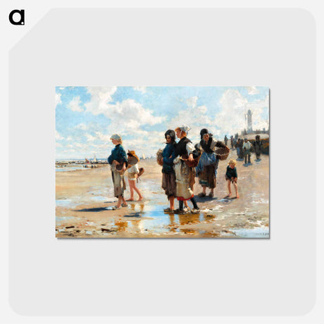 アートポストカード-En route pour la pêche - ジョン シンガー サージェント Postcard.
