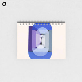 アートメモ帳-Blue Gray Violet Wheel - ヨーゼフ シリンガー Memo.