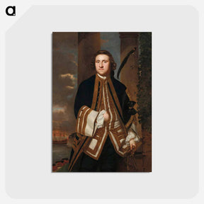 アートポストカード-Captain the Honourable George Edgcumbe - ジョシュア レノルズ Postcard.