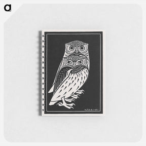 アートメモ帳-Two owls - ユリー デ フラーハ Memo.