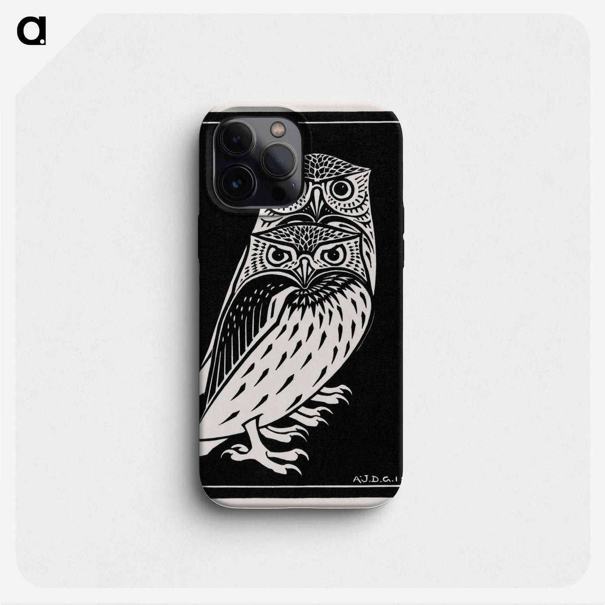 Two owls - Julie de Graag Phone Case.