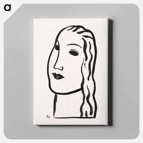 アートパネル-Woman's head - レオ ヘステル Canvas.