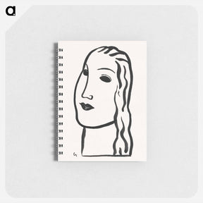 アートメモ帳-Woman's head - レオ ヘステル Memo.