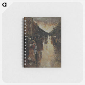 アートメモ帳-Unter den Linden nach dem Regen - レッサー ユリィ Memo.