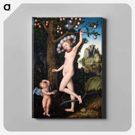 アートパネル-Cupid Complaining to Venus
 - ルーカス クラナッハ Canvas.