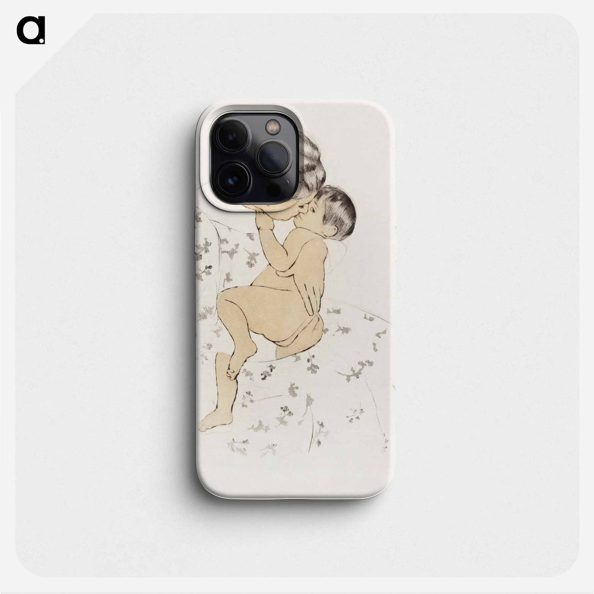 Mother's Kiss - Mary Cassatt Phone Case.