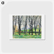 アートポストカード-Chestnut Trees at Jas de Bouffan - ポール セザンヌ Postcard.