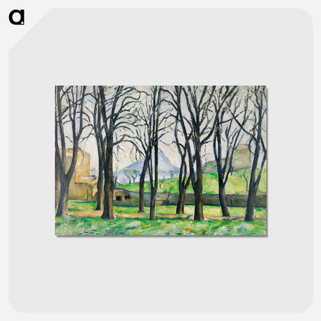 アートポストカード-Chestnut Trees at Jas de Bouffan - ポール セザンヌ Postcard.