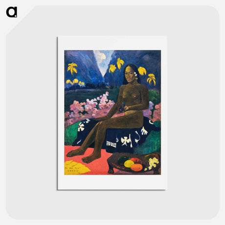 アートポストカード-The Seed of the Areoi - ポール ゴーギャン Postcard.