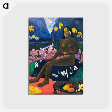 アートポストカード-The Seed of the Areoi - ポール ゴーギャン Postcard.