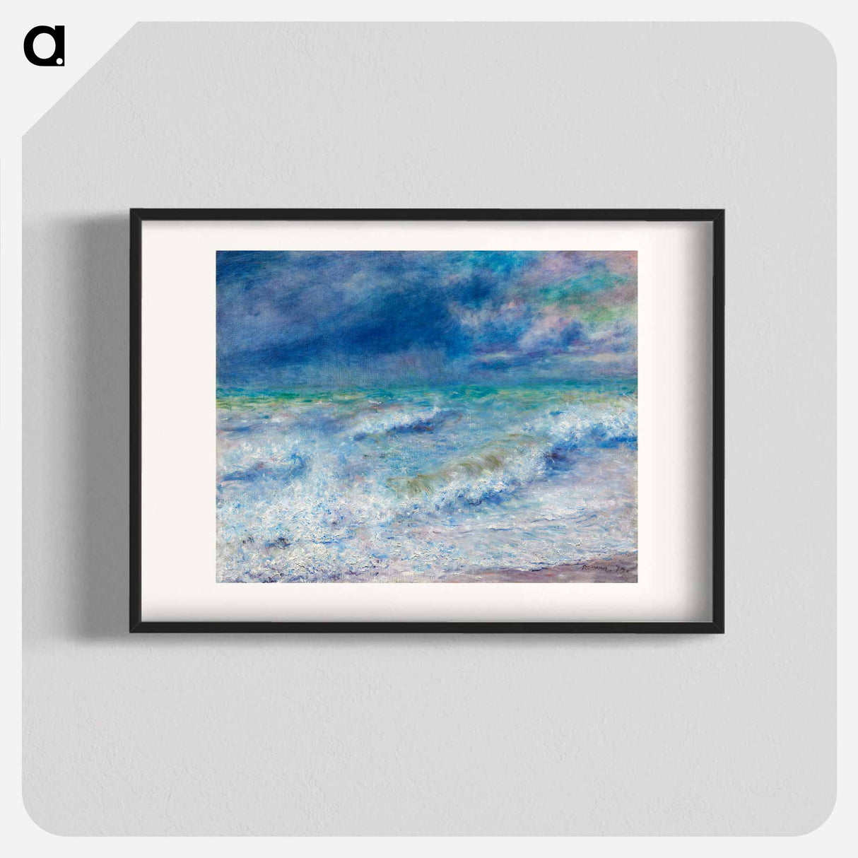 Seascape - ピエール オーギュスト ルノワール Poster.