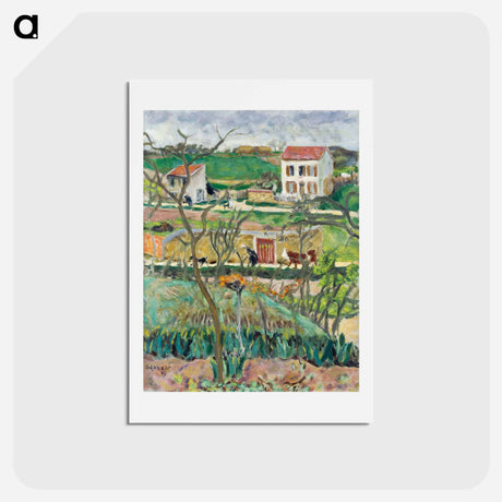 アートポストカード-Rainy Landscape
 - ピエール ボナール Postcard.