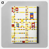 Broadway Boogie Woogie - Piet Mondrian Canvas.