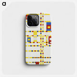 Broadway Boogie Woogie - Piet Mondrian Phone Case.