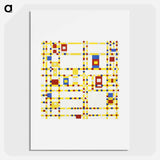 Broadway Boogie Woogie - Piet Mondrian Poster.