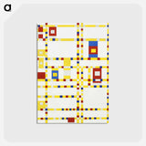 アートポストカード-Broadway Boogie Woogie - ピエト モンドリアン Postcard.