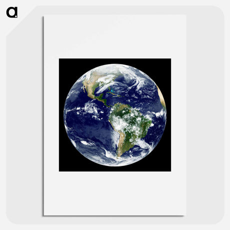 アートポスター-Earth as Seen by GOES 12
 - 地球 Poster.