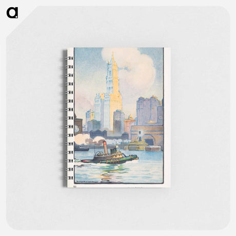 アートメモ帳-The Woolworth Building from the Ferry
 - レイチェル ロビンソン エルマー Memo.